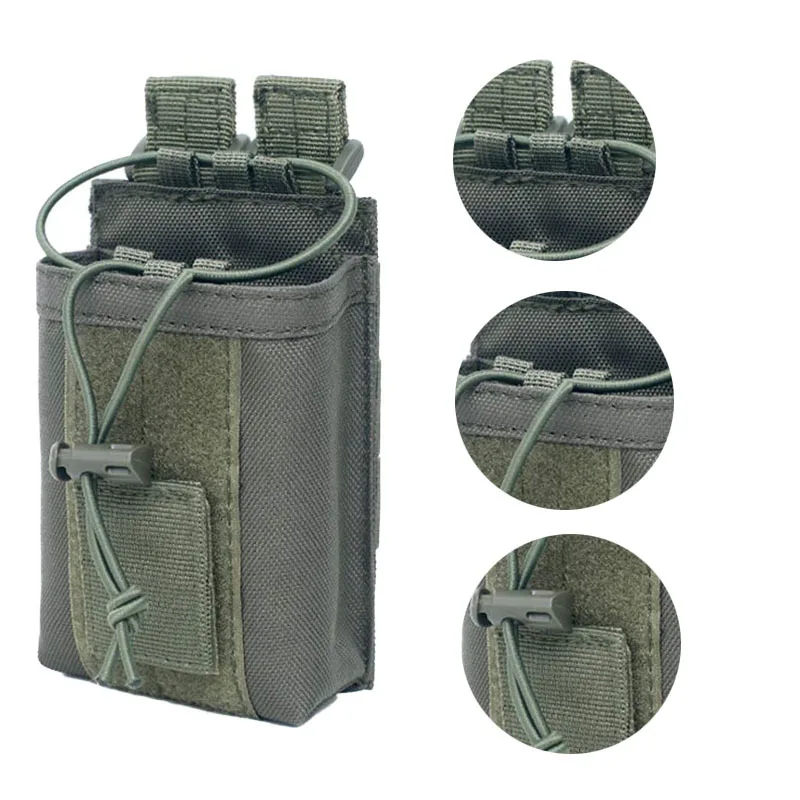 Funda porta radio Baofeng – Soporte táctico MOLLE de alta resistencia - imagen 4