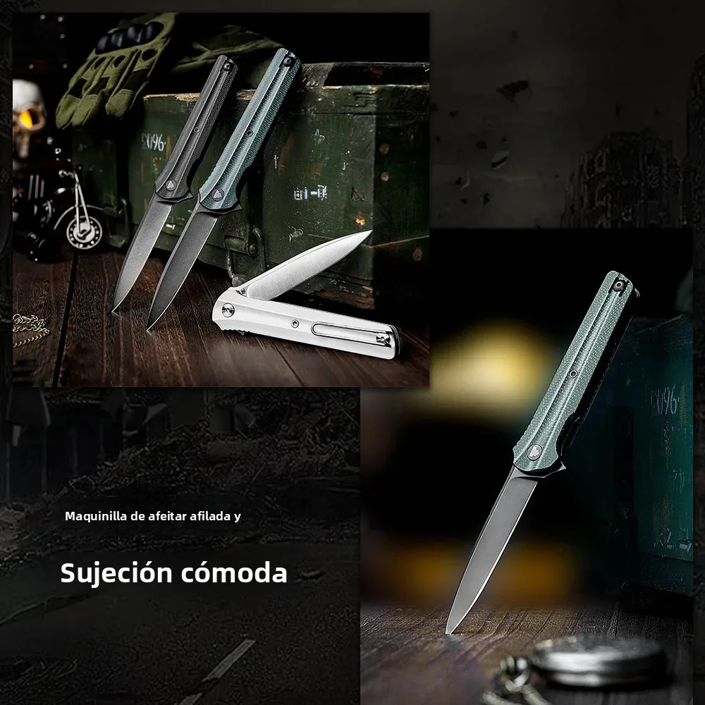 TRIVISA EDC cuchillo plegable de bolsillo acero inoxidable - imagen 3