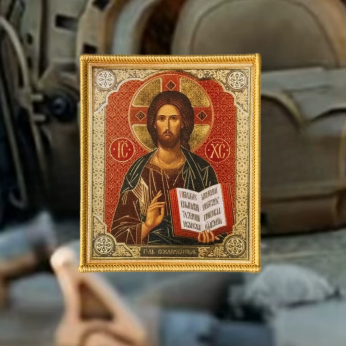 Parche táctico velcro Señor Todopoderoso – insignia moral para mochila - imagen 5