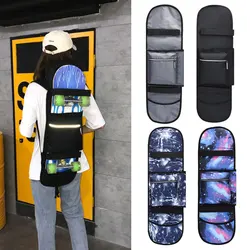 Bolsa para monopatin reflectante y resistente al desgaste Longboard