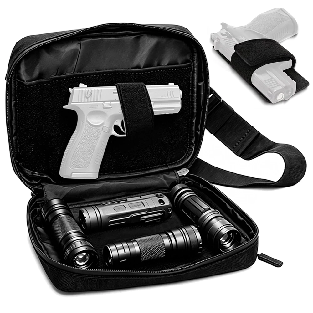Bolsa táctica para pistola oculta riñonera EDC con funda - imagen 5