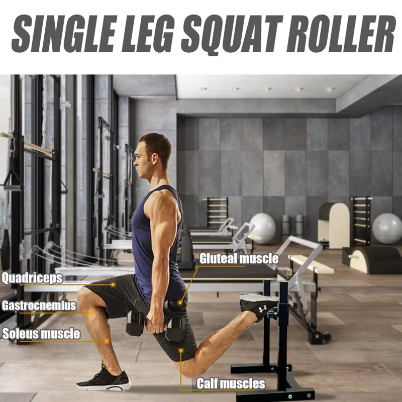 Soporte sentadilla una pierna – Acero ajustable entrenamiento fuerza - imagen 5