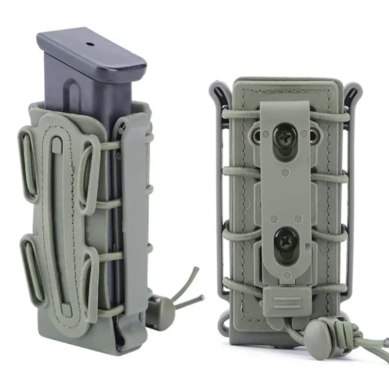 Porta cargadores táctico MOLLE con clip para cinturón antideslizante
