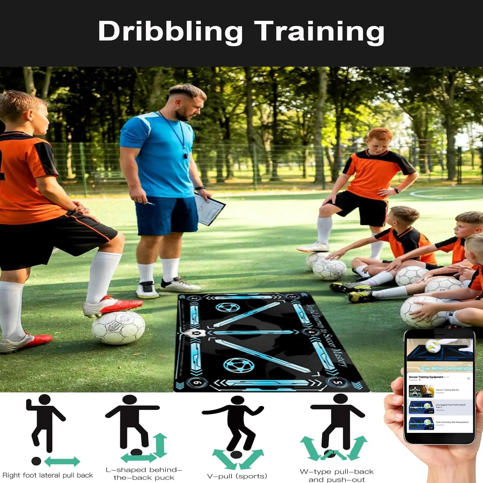 Kit entrenamiento fútbol escalera agilidad conos y bandas - imagen 3