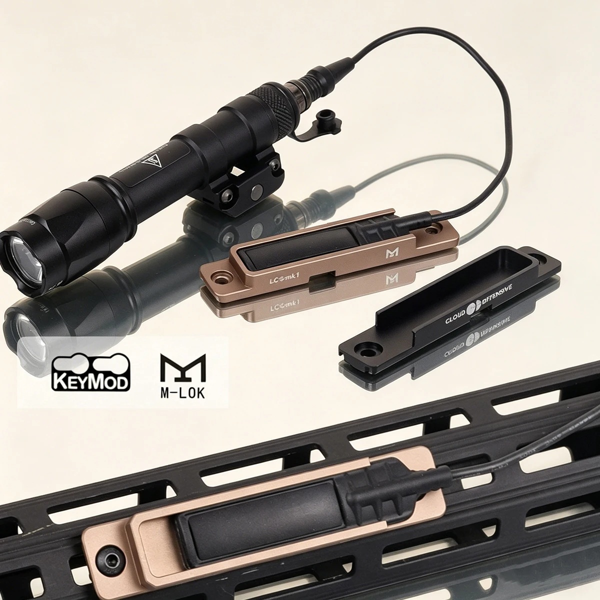 Linterna táctica LED M600C para Airsoft con montaje Picatinny M-LOK - imagen 4