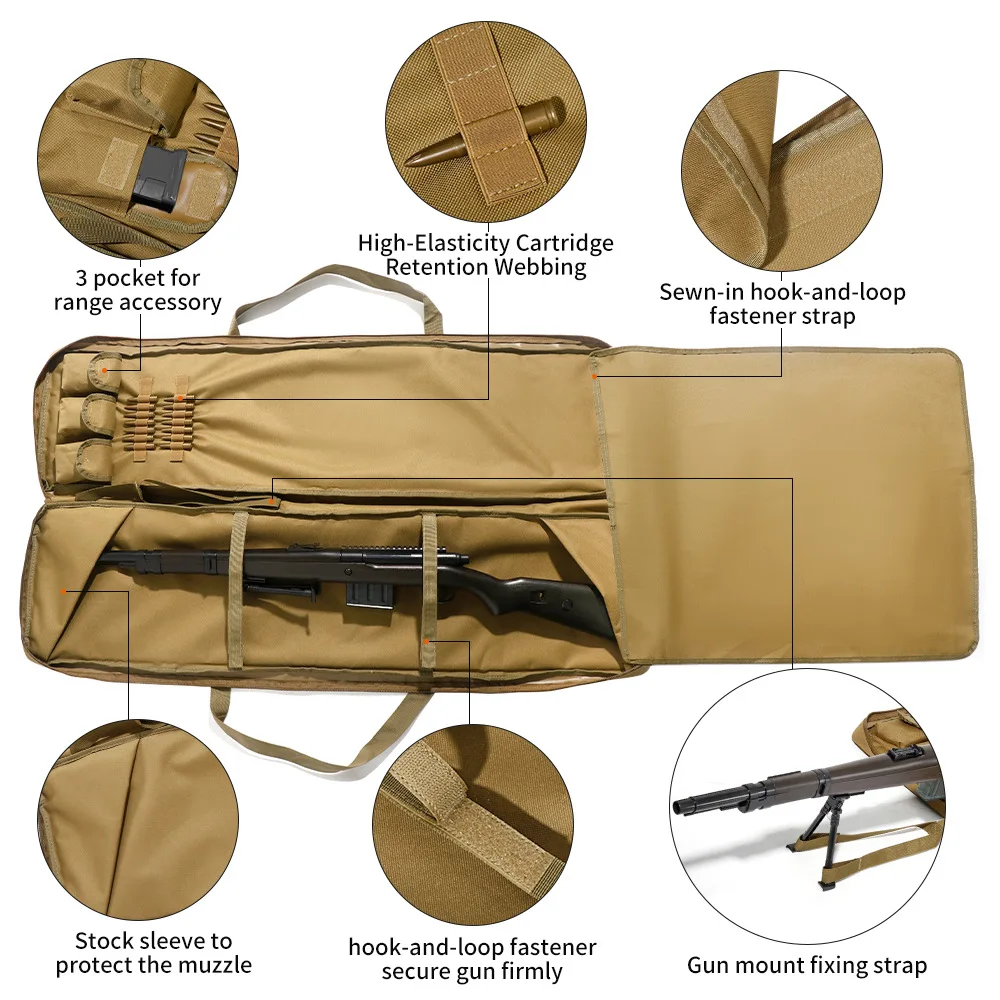 Bolsa táctica para rifle con tapete de tiro antideslizante - imagen 4