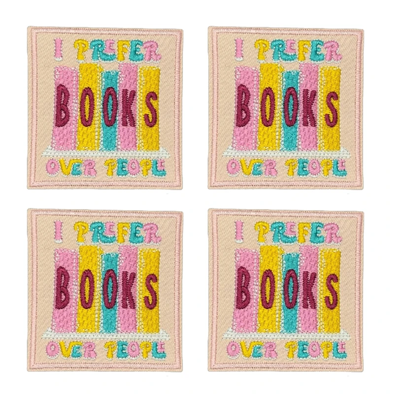 Parche termoadhesivo bordado letras y eslóganes rosa para ropa - imagen 4