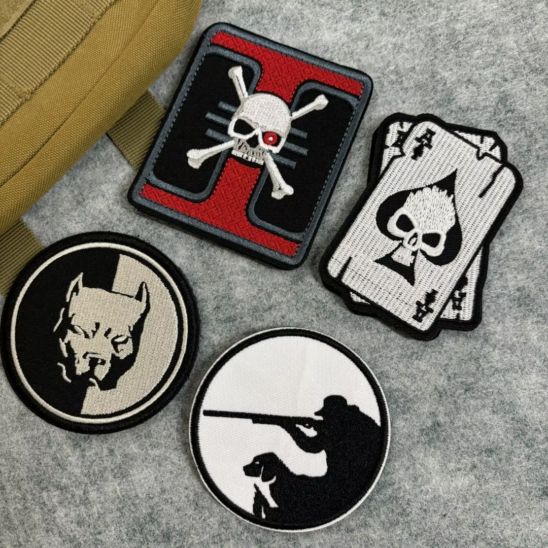 Parche K9 táctico para perro Hunter - gancho y bucle, insignia militar - imagen 5
