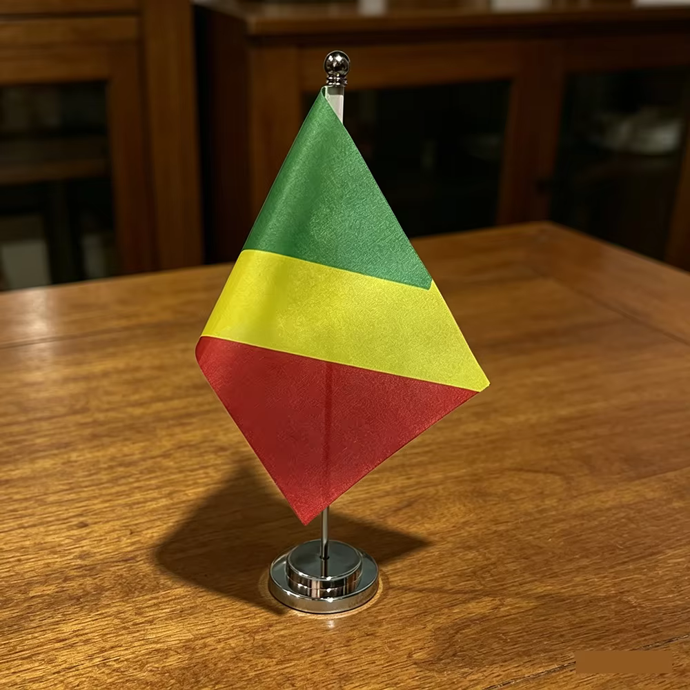 Bandera nacional Rep. Democrática del Congo de poliéster oficina - imagen 3