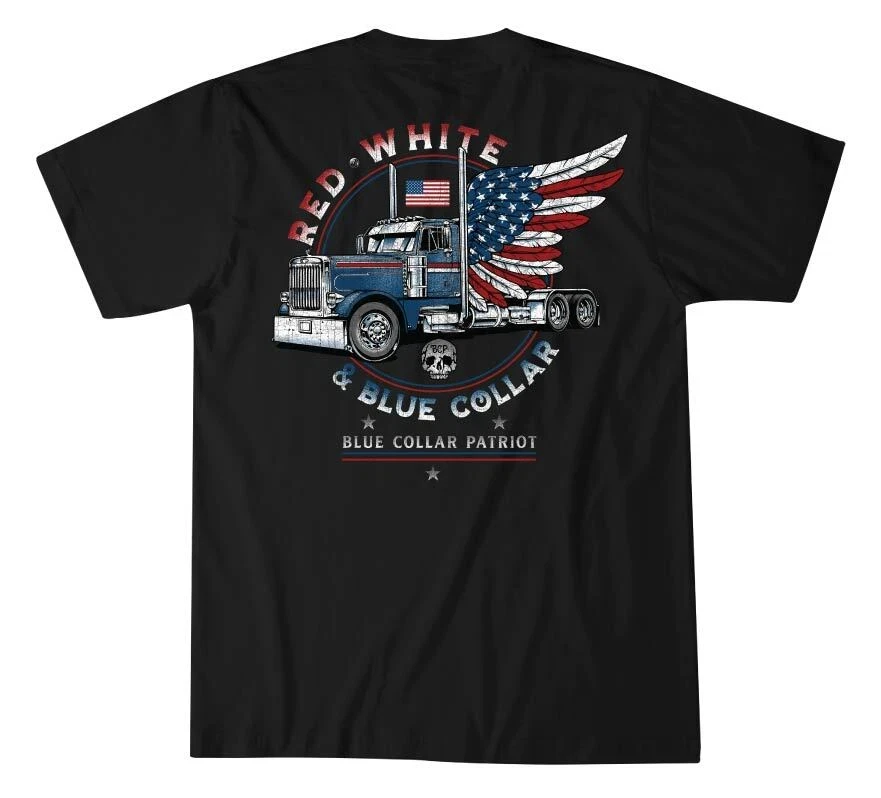 Camiseta táctica Howitzer Grunt MFG algodón azul cuello camionero - imagen 4