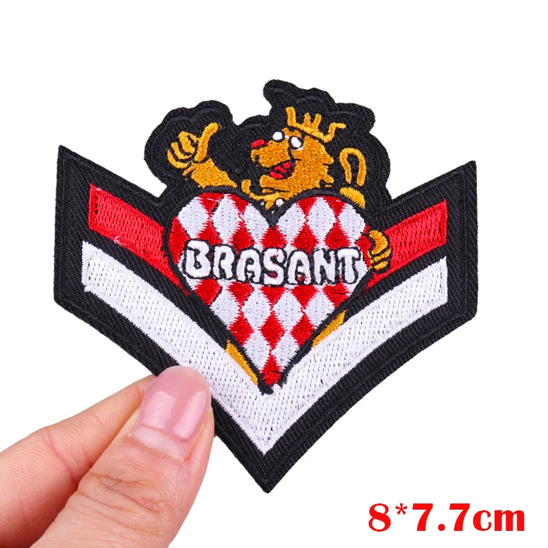 Parche bordado emblema Países Bajos – Brabante para coser o planchar - imagen 5