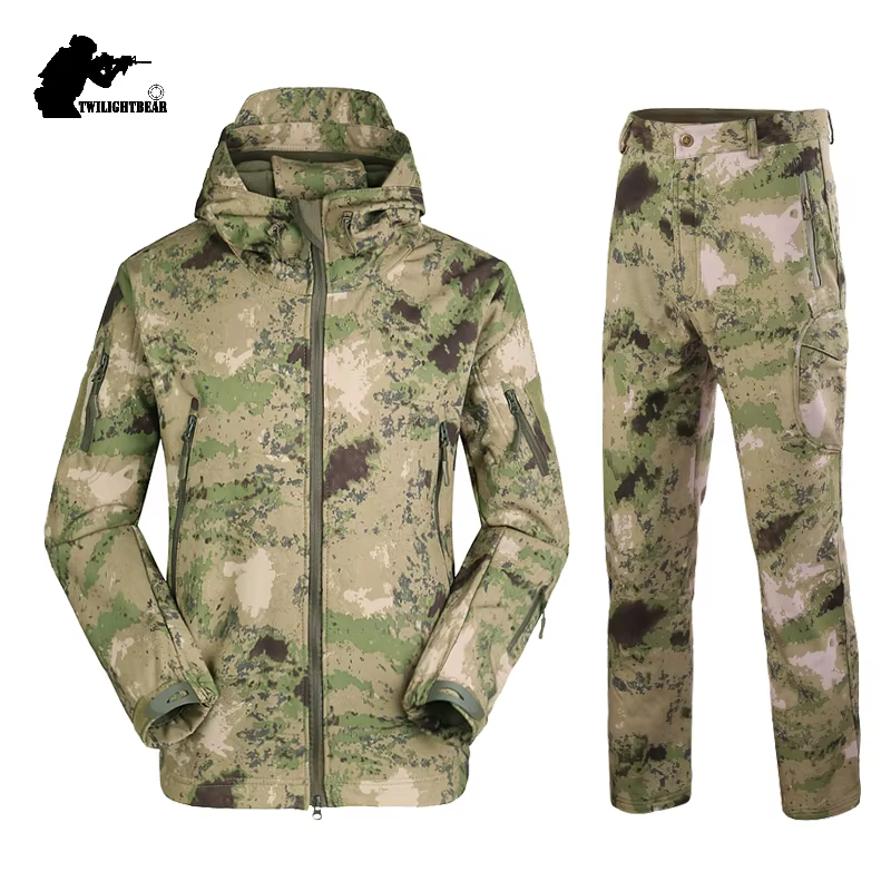 SoftShell táctico camouflage – Chaqueta impermeable caza hombre