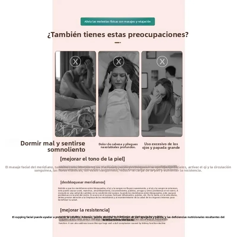 Masajeador facial doble cabezal rodillos cristal para lifting - imagen 4