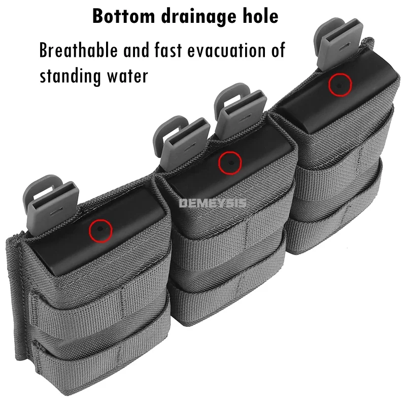 Bolsa táctica MOLLE para cargadores de airsoft y caza - imagen 2