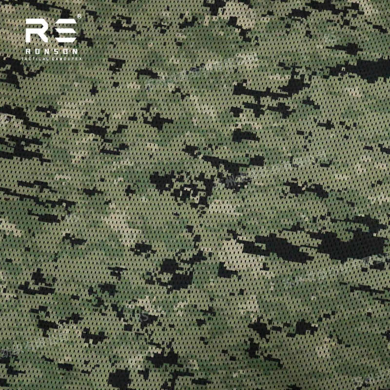 AOR2 Woodland bufanda táctica de malla poliéster ligera doble cara - imagen 2