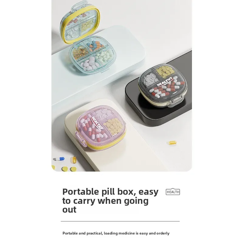 Mini caja recordatoria con compartimentos