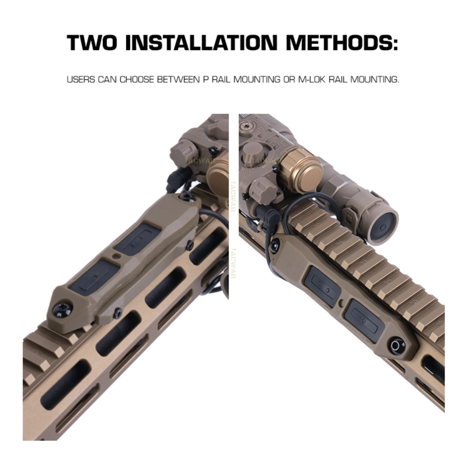 TAPS Interruptor táctico remoto de presión doble función para linterna - imagen 4