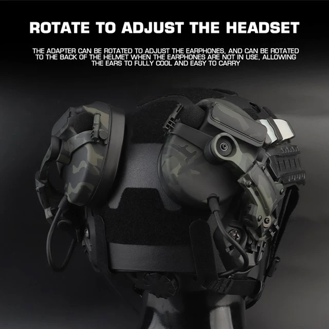 Adaptador riel ARC para casco táctico con COMTAC M-LOK OPS Core - imagen 4