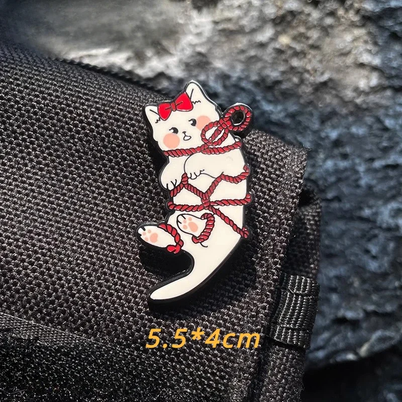 Sylloge Parche PVC Gato Kawaii – Insignia Moral Táctica para Mochila