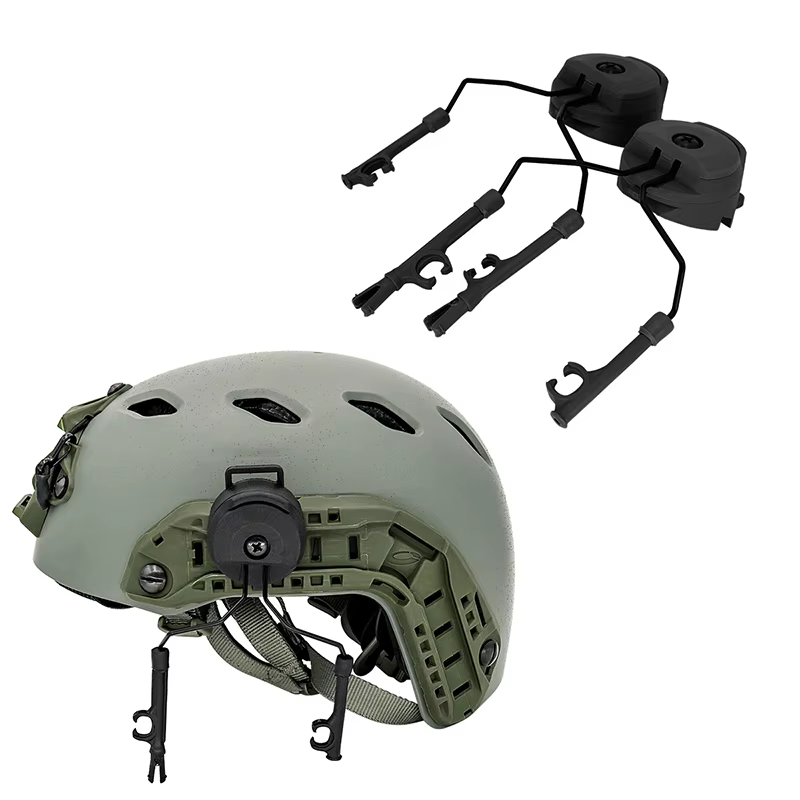 Soporte orejera electrónica casco táctico – Adaptador riel 19-21mm - imagen 4