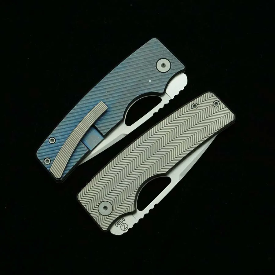 Cuchillo plegable Rosie de titanio EDC para camping y exteriores - imagen 3