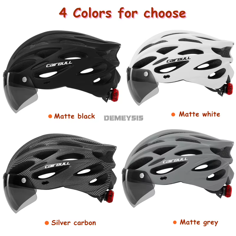 Luz LED trasera para casco de bicicleta MTB y carretera con visera - imagen 5