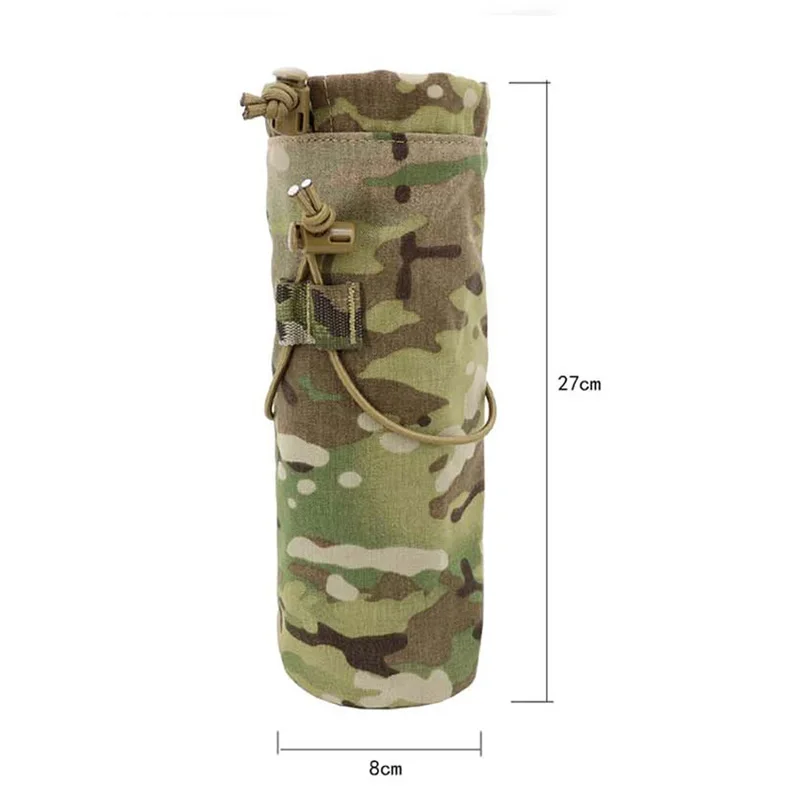 Bolsa táctica MOLLE porta botella en color multicam
