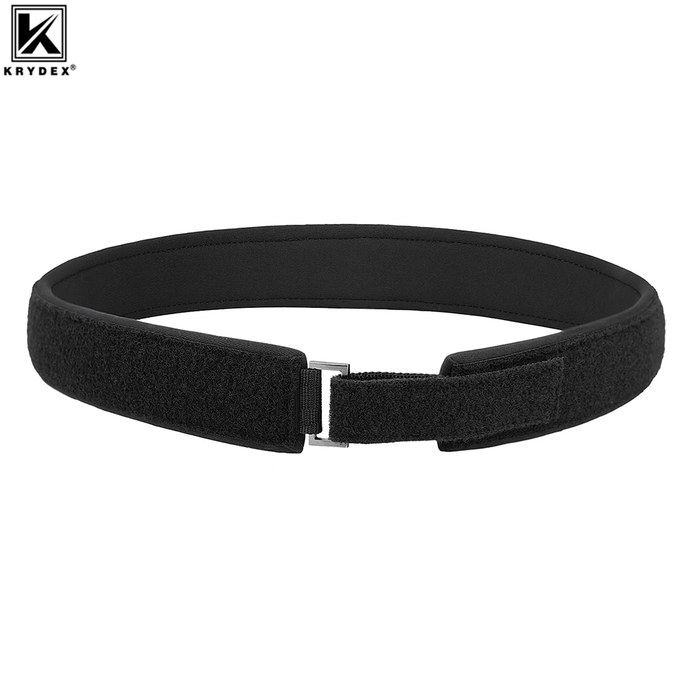 KRYDEX cinturón táctico acolchado interior con forro bucle negro - imagen 3
