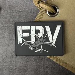 Parche táctico FPV de PVC con velcro para ropa y mochilas
