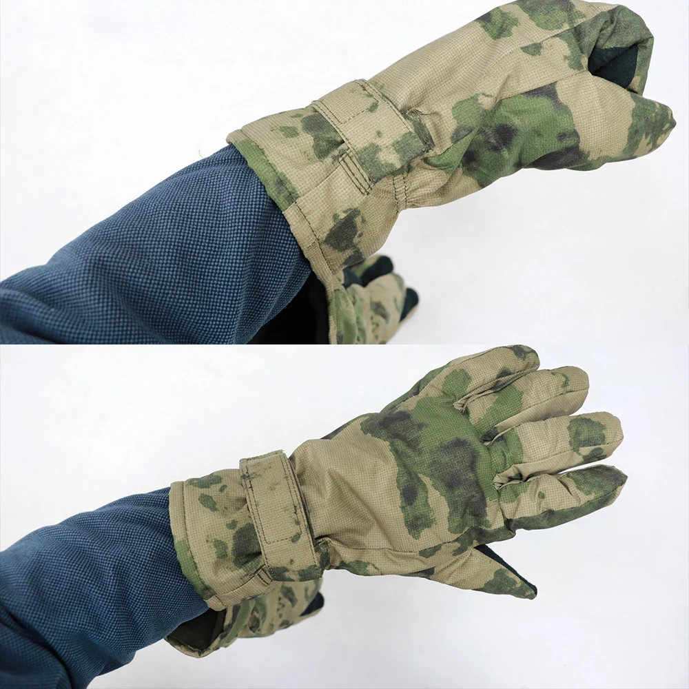 Guantes tácticos airsoft camuflaje ruinas rusas invierno engrosados - imagen 5