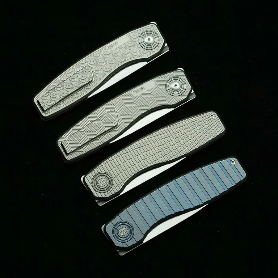 LEMIFSHE cuchillo plegable FSD grande de titanio para EDC outdoor - imagen 4
