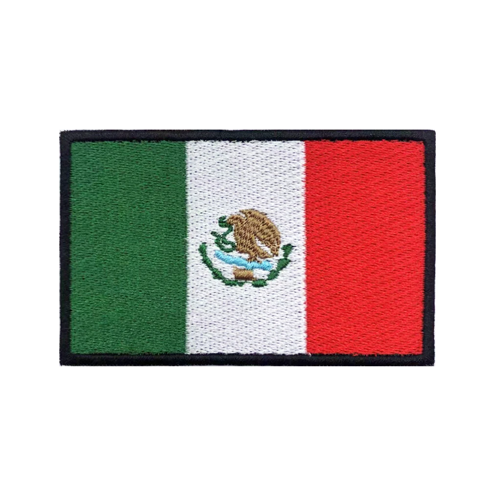 Parche bordado bandera mexicana