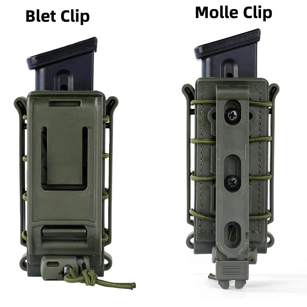 Portacargadores táctico MOLLE con clip para cinturón rápido - imagen 2