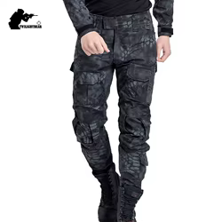 G2 Pantalones Tácticos Camuflaje Cargo Multibolsillos Ripstop