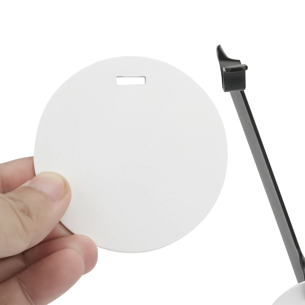 Detalle de placa objetivo extraíble