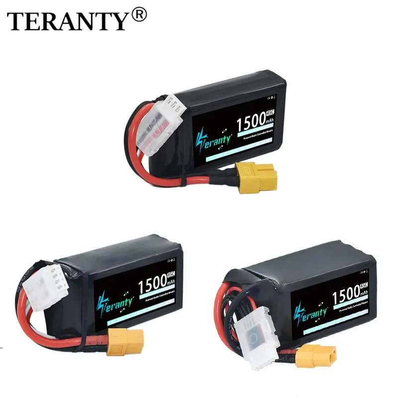 TERANTY Batería Lipo 1500mAh 45C XT30/XT60 T-Deans para Drones RC - imagen 3