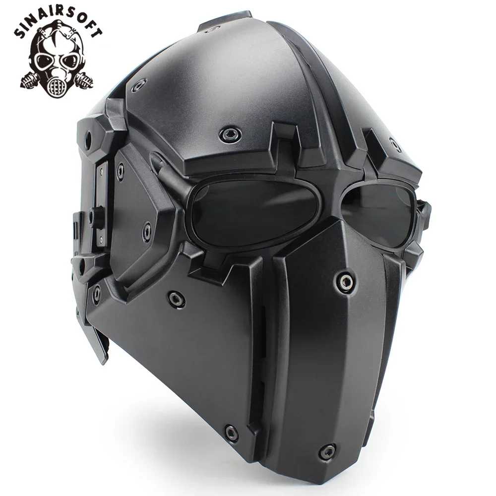 Casco táctico rápido con máscara y protección ajustable multifunción - imagen 5