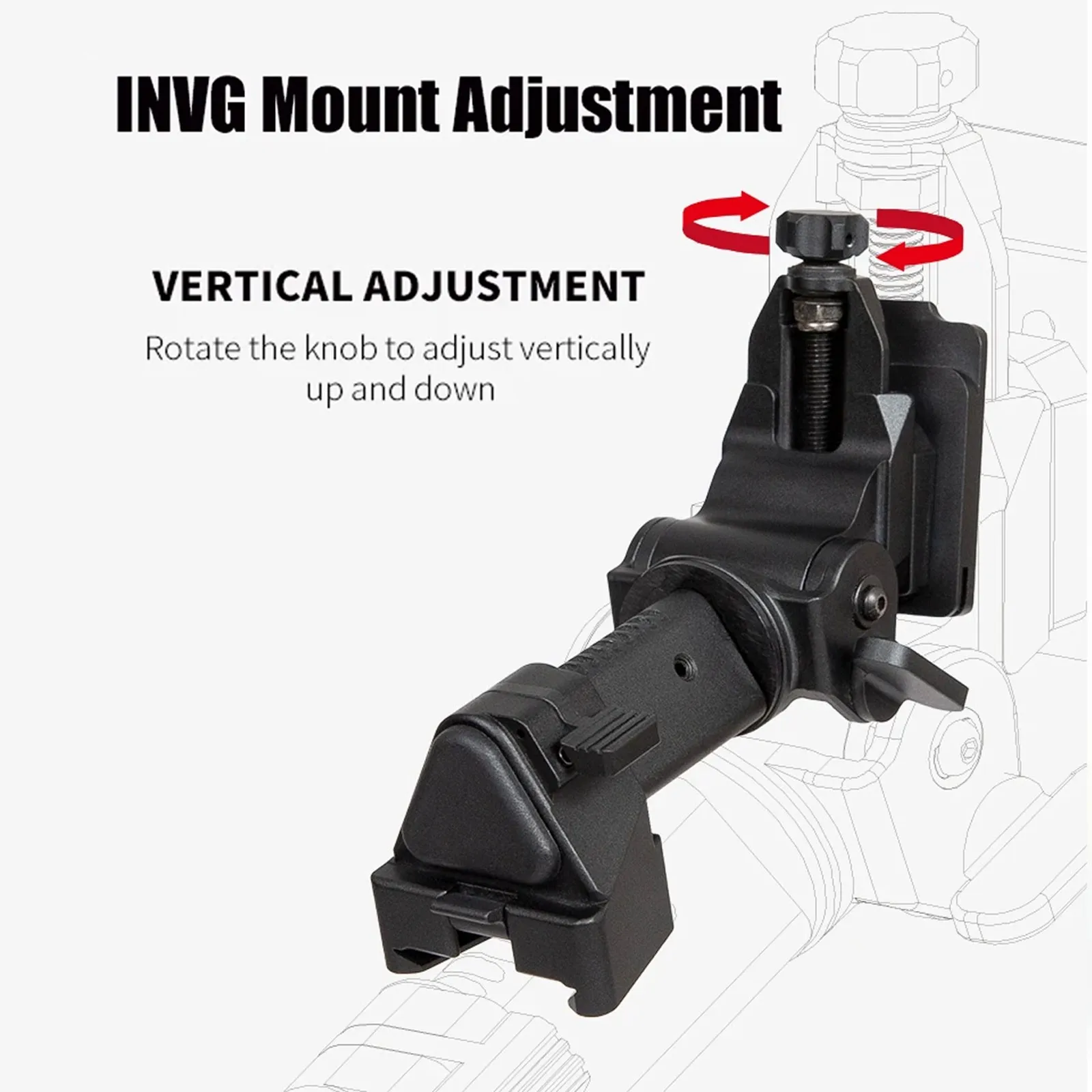 SOTAC-GEAR soporte NVG cola de milano – Compatible PVS-15/18/31 - imagen 4