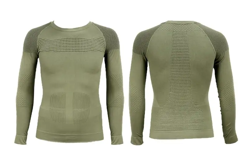 Ropa interior térmica táctica ajustada forro transpirable moldeador abdominal - imagen 2