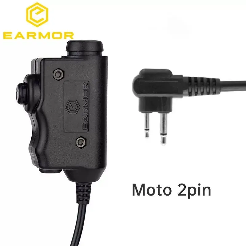 Adaptador PTT EARMOR M51 para auriculares tácticos Kenwood Baofeng - imagen 2