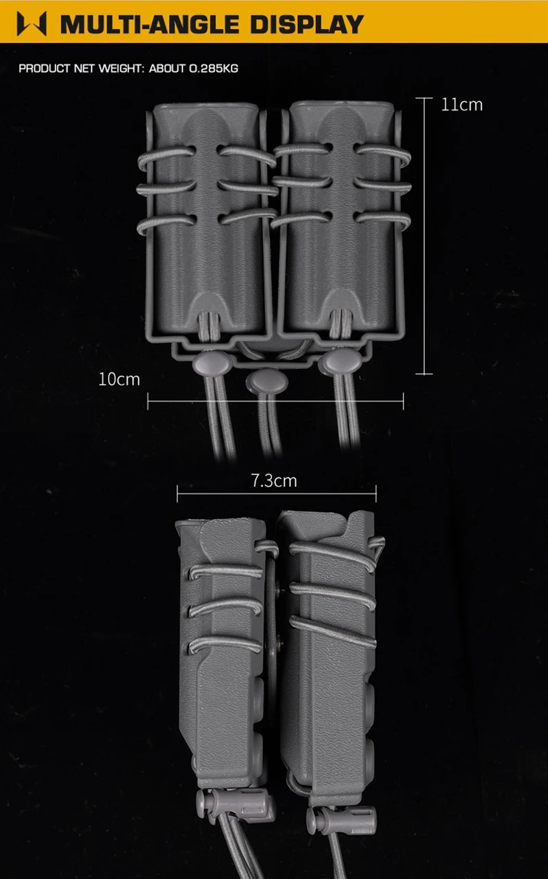 Detalle de la textura del nylon y sistema de cierre