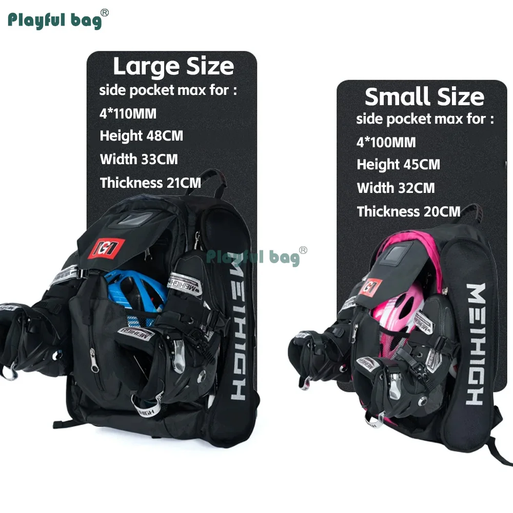 Mochila patines línea 4x110mm con compartimento casco AMB352 - imagen 5