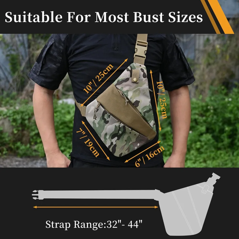 CCW Bolso bandolera táctico antirrobo con funda elástica cargador - imagen 5