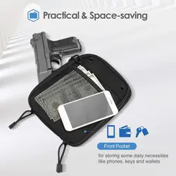 Funda táctica oculta para pistola, riñonera multiusos MOLLE negra