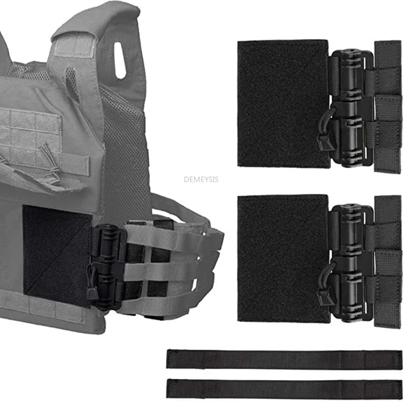 Hebillas tácticas MOLLE liberación rápida con velcro para chalecos JPC - imagen 2
