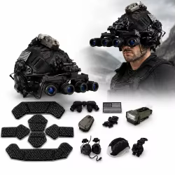 Casco FAST Táctico con Kit NVG y Luz para Airsoft y Paintball