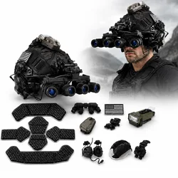 Casco FAST Táctico con Kit NVG y Luz para Airsoft y Paintball