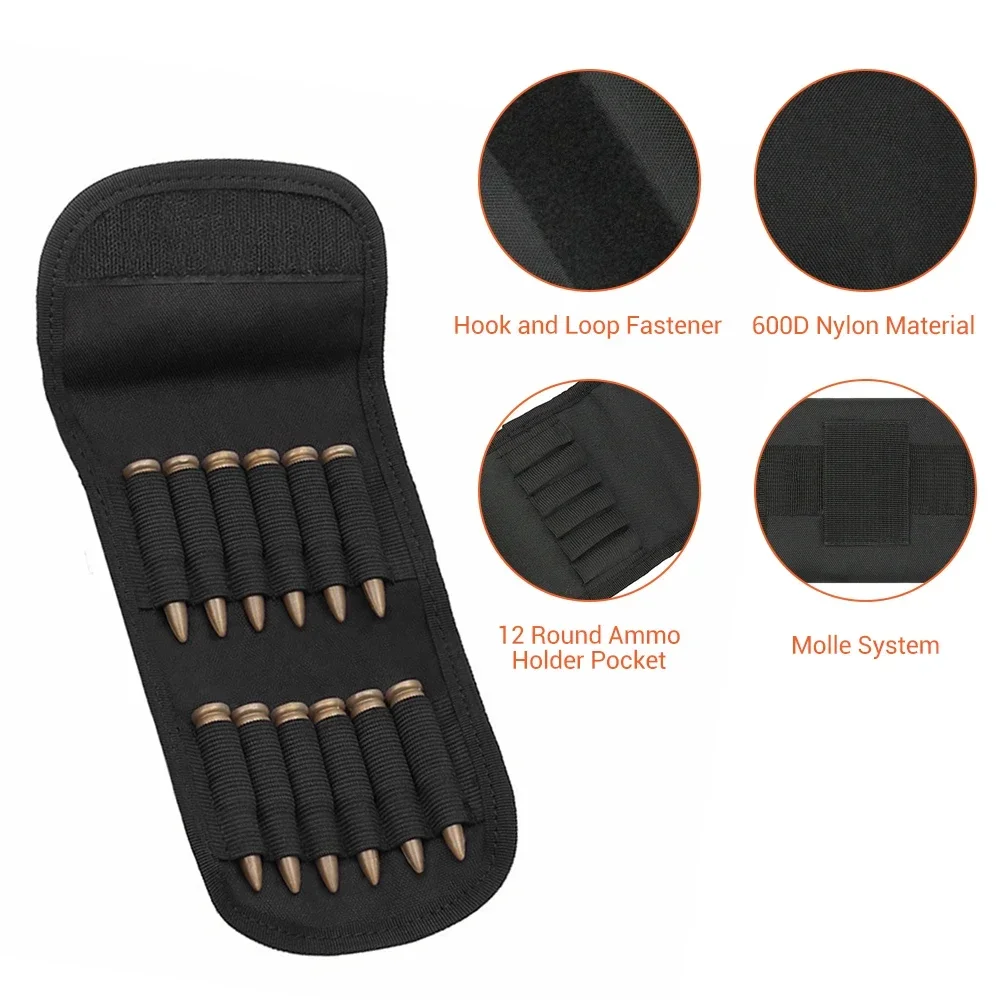 Bolsa Táctica Molle Plegable para Cartuchos de Escopeta - imagen 5