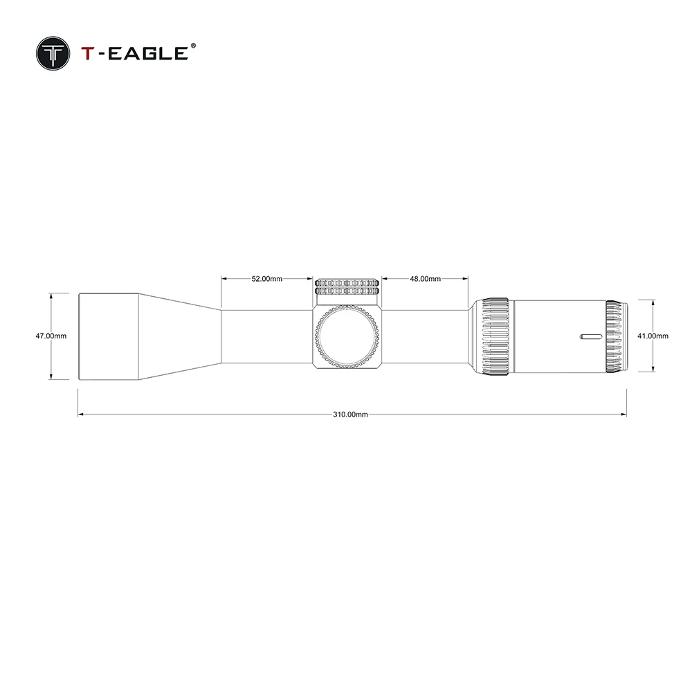T-EAGLE Optics EOS visor táctico con retícula iluminada verde/roja - imagen 4