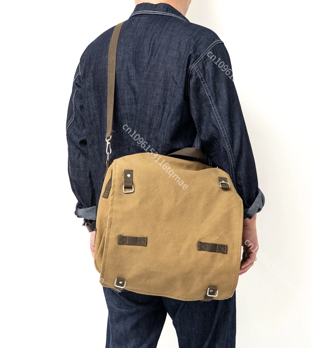 Bolsa táctica WW2 de lona alemana para hombro – Vintage - imagen 2